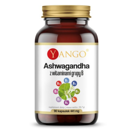 Yango Ashwagandha z witaminami z grupy B 90 k
