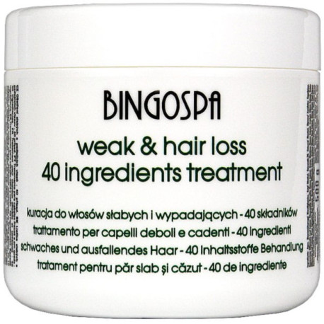 Bingospa Kuracja Spa Dla Słabych Włosów 500 G