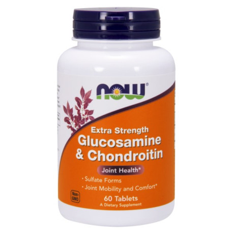 Now Foods Glukozamina Z Chondroityną 60 T
