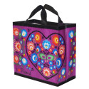 Torba Z Pp Esy-Floresy Serce Fioletowa 24l