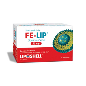 Ascolip Liposomalne Żelazo 20 mg FE-LIP 30 sasz