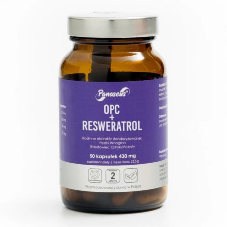 Panaseus OPC + Resweratrol 50 kap