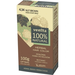 Venita NATURALNA Farba Ziołowa 4.34 NUT BROWN