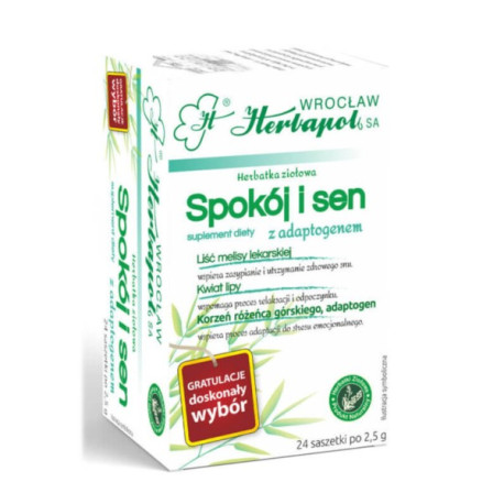 Herbapol Spokój i Sen 24 saszetki herbatka