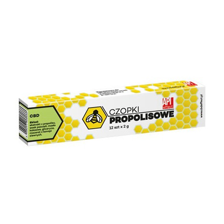 API Effect Czopki Propolisowe CBD 2g 12 szt.