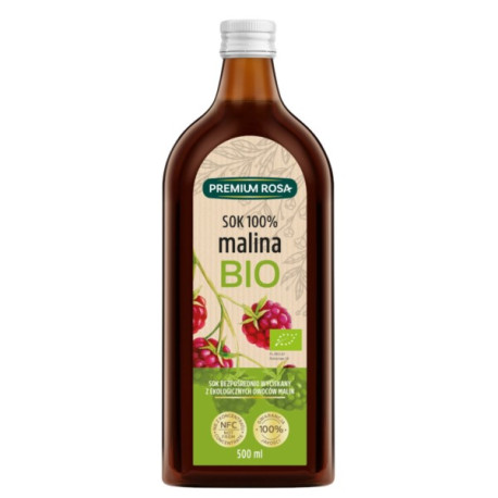 Premium Rosa BIO Sok z Malin 100% 500 ml