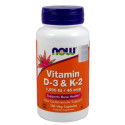 Now Foods Witamina D3+K2 120 K