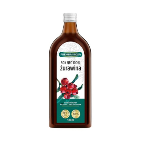 Premium Rosa Sok NFC 100 % Żurawina 500 ml