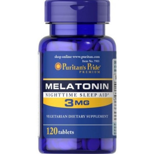 Puritans Pride Melatonina 3 Mg 120 Tabl.