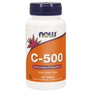 Now Foods Witamina C 500 Dzika Róża 100 tabletek