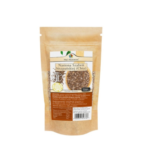 Pięć Przemian Chia Nasiona 200 g