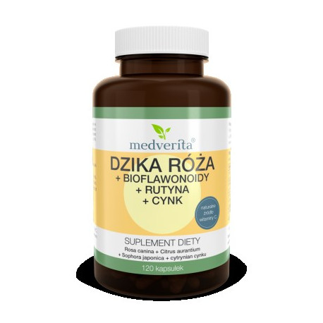 Medverita Dzika Róża Rutyna Cynk 120 kapsułek