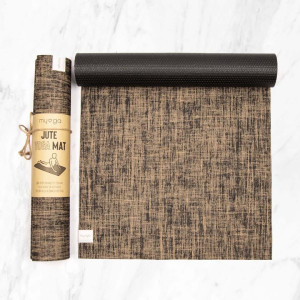 Mata do jogi myga - Jute 5mm - czarny