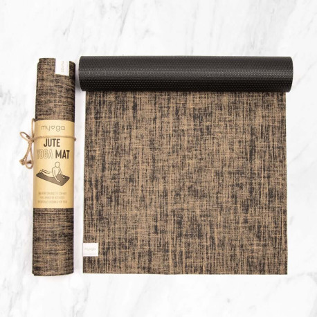 Mata do jogi myga - Jute 5mm - czarny