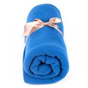 Koc do jogi myga Fleece - niebieski
