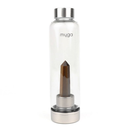 Szklana butelka na wodę myga tygrysie oko 500ml