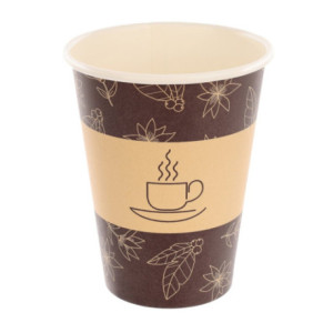 bio Kubek 300 papier "0% plastik" bronze biodegradowalny kubek z celulozy