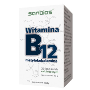 Sanbios Witamina B 12 metylokobalamina 30 kap