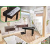 Domek dla lalek drewniany LULILO FLORO boho LED 78cm