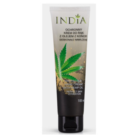 India Krem Do Rąk Ochronny Z Olejem Z Konopi 100Ml