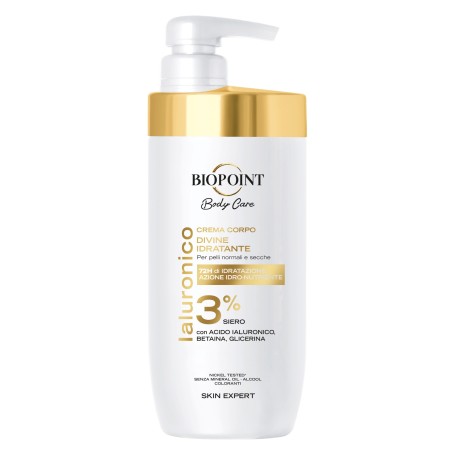 BIOPOINT Body Care Nawilżający krem do ciała z Kwasem hialuronowym 3% 500 ml