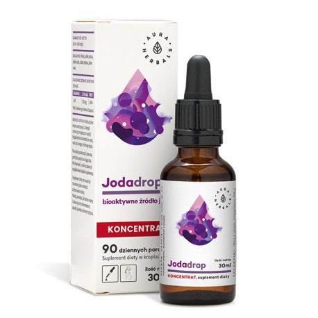 AURA HERBALS Jodadrop Bioaktywne źródło jodu - koncentrat - suplement diety w kroplach 30 ml