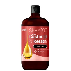 BIO NATURELL Szampon z czarnym olejem rycynowym i keratyną do każdego rodzaju włosów 946 ml