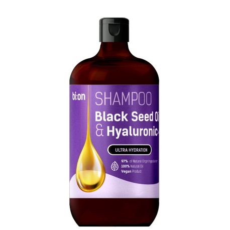 BIO NATURELL Szampon z olejem z czarnuszki i kwasem hialuronowym do każdego rodzaju włosów 946 ml