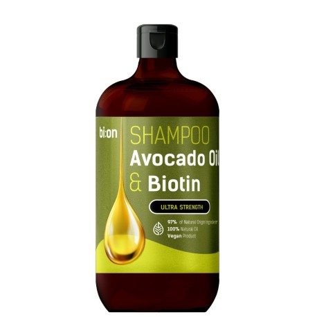 BIO NATURELL Szampon z olejem z awokado i biotyną do każdego rodzaju włosów 946 ml