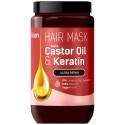 BIO NATURELL Maska do włosów z czarnym olejem rycynowym i keratyną 946 ml