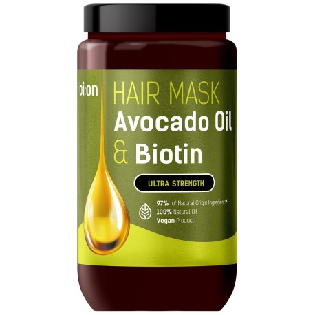 BIO NATURELL Maska do włosów z olejem z awokado i biotyną 946 ml