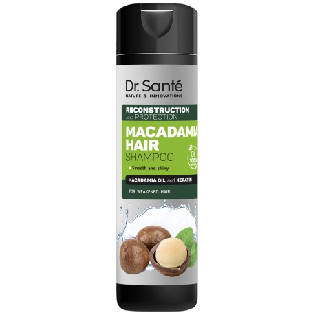 DR. SANTE Macadamia Hair Szampon do włosów osłabionych z olejem makadamia i keratyną 250 ml