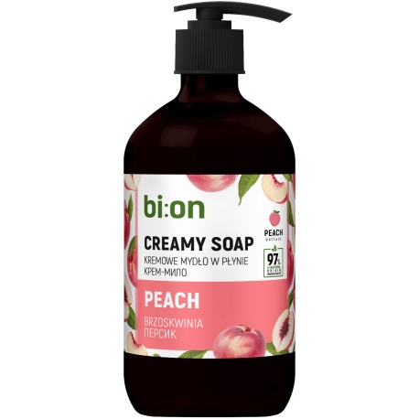 BIO NATURELL Kremowe mydło w płynie z pompką Brzoskwinia 473 ml