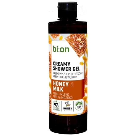 BIO NATURELL Kremowy żel pod prysznic Miód i Mleko 473 ml