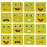 Gra edukacyjne wyzwania nauka emocji klocki drewniane