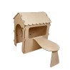 Domek ogrodowy drewniany stolik tablica kredowa 86 x 137 x 105 cm