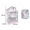 Regał na książki dla dzieci półka domek na zabawki 2w1 LULILO CALLA 116cm XXL