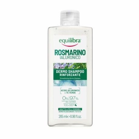 EQUILIBRA Rozmarino Szampon wzmacniający Rozmaryn i Kwas hialuronowy 265 ml