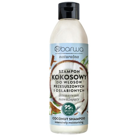 BARWA Naturalna Szampon intensywnie nawilżający do włosów Kokosowy 300 ml