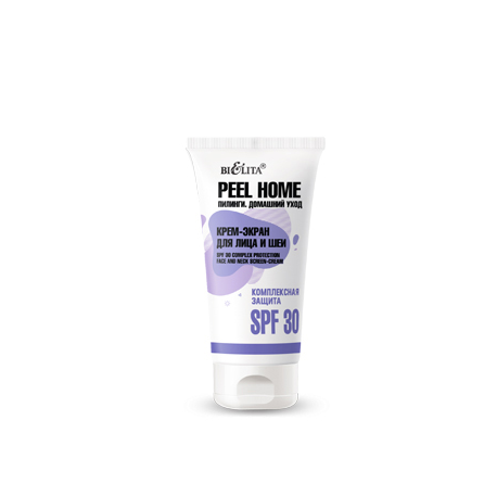 Belita, Peel Home, Krem do twarzy i szyi "Kompleksowa ochrona" SPF 30, 30 ml