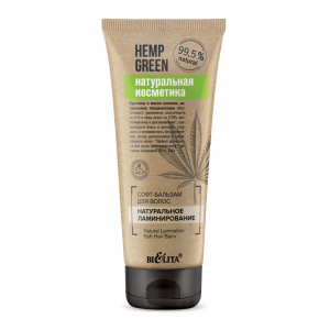 Belita, Hemp green, Miękki balsam do włosów "Naturalne laminowanie", 200 ml