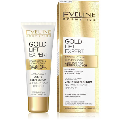 Eveline Gold Lift Expert Krem-serum na twarz,szyję i dekolt  40ml