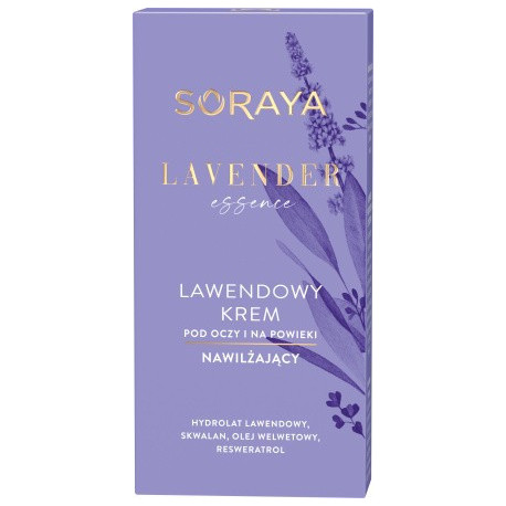 Soraya Lavender Essence Lawendowy Krem nawilżający pod oczy i na powieki 15ml